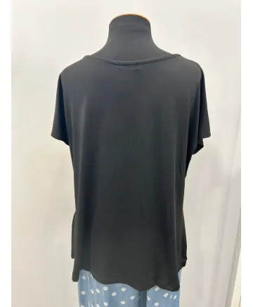 Camiseta negra Cadena - Camisetas y Tops Tallas Grandes