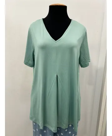 Camiseta verde Costur - Camisetas y Tops Tallas Grandes