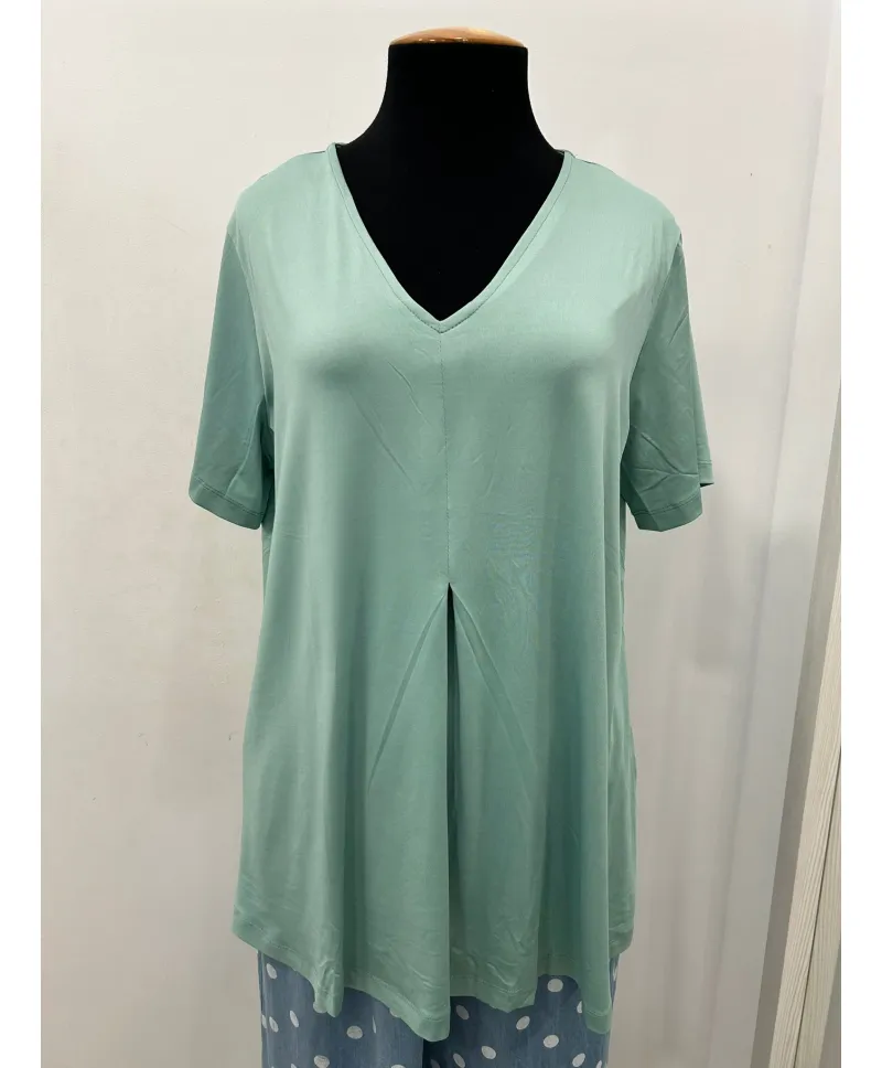 Camiseta verde Costur - Camisetas y Tops Tallas Grandes