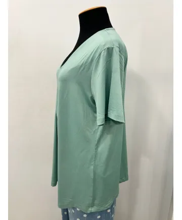 Camiseta verde Costur - Camisetas y Tops Tallas Grandes