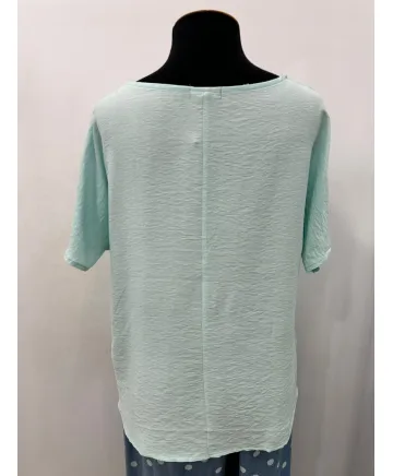 Blusa verde Esther - Blusas Tallas Grandes