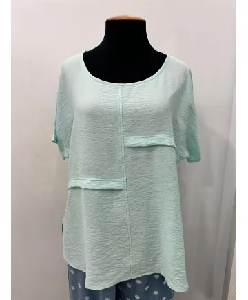Blusa verde Esther - Blusas Tallas Grandes