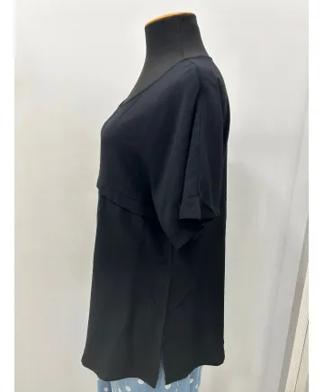 Blusa negra Esther - Blusas Tallas Grandes