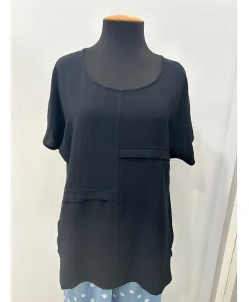 Blusa negra Esther - Blusas Tallas Grandes