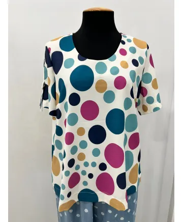 Blusa hebilla Pompas - Blusas Tallas Grandes