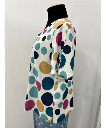 Blusa hebilla Pompas - Blusas Tallas Grandes