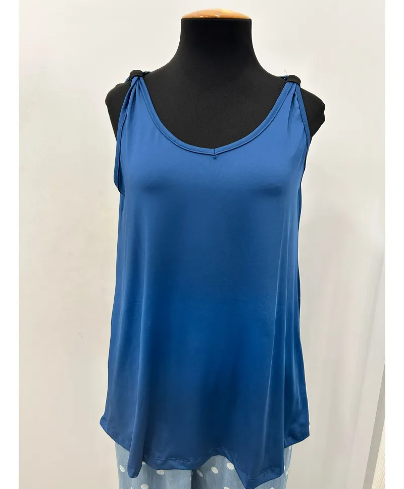 Top azul Open - Tops