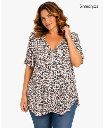 Camiseta estampada Costur - Camisetas y Tops Tallas Grandes