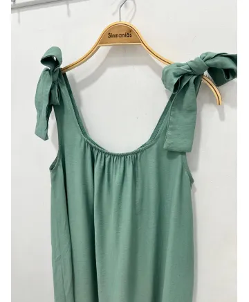 Vestido largo Lazos - Ropa tallas grandes mujer moderna