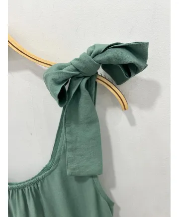 Vestido largo Lazos - Ropa tallas grandes mujer moderna