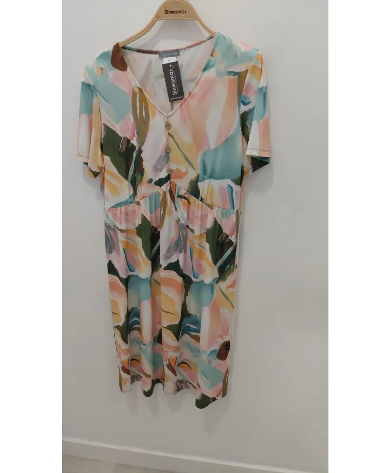 Vestido estampado Dulzura - Vestidos Tallas Grandes