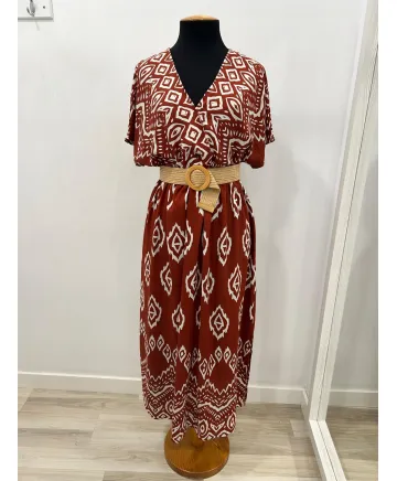 Vestido teja Pancho - Ropa tallas grandes mujer moderna