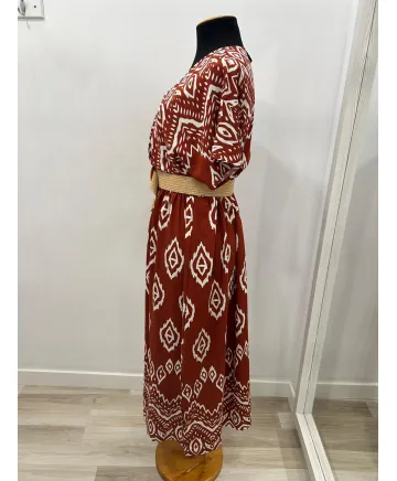 Vestido teja Pancho - Ropa tallas grandes mujer moderna