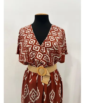 Vestido teja Pancho - Ropa tallas grandes mujer moderna