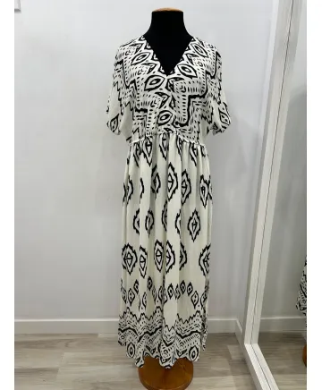 Vestido Beige Pancho - Ropa tallas grandes mujer moderna