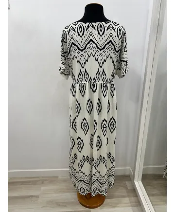 Vestido Beige Pancho - Ropa tallas grandes mujer moderna