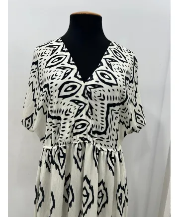 Vestido Beige Pancho - Ropa tallas grandes mujer moderna