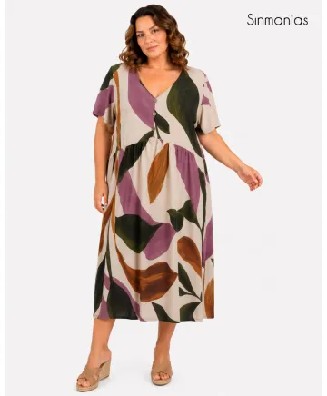 Vestido estampado  Eden - Vestidos Tallas Grandes