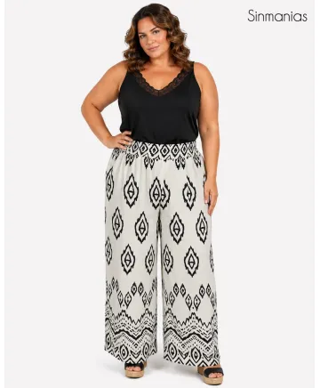 Pantalón Beige Pancho - Pantalones Tallas Grandes