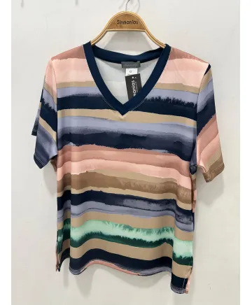 Camiseta punto Tizas - Ropa tallas grandes mujer moderna