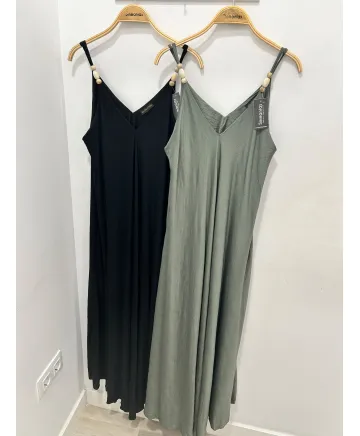 Vestido tirantes Biela - Ropa tallas grandes mujer moderna
