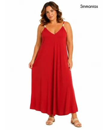 Vestido tirantes Biela - Vestidos Tallas Grandes