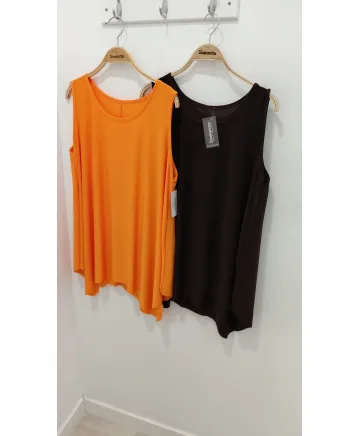 Camiseta asimétrica Daisy - Camisetas y Tops Tallas Grandes