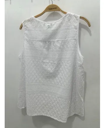 Top blanco Bordado - Tops