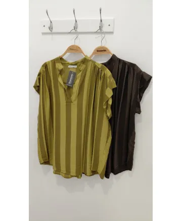 Blusa rayas Pasiflora - Blusas Tallas Grandes