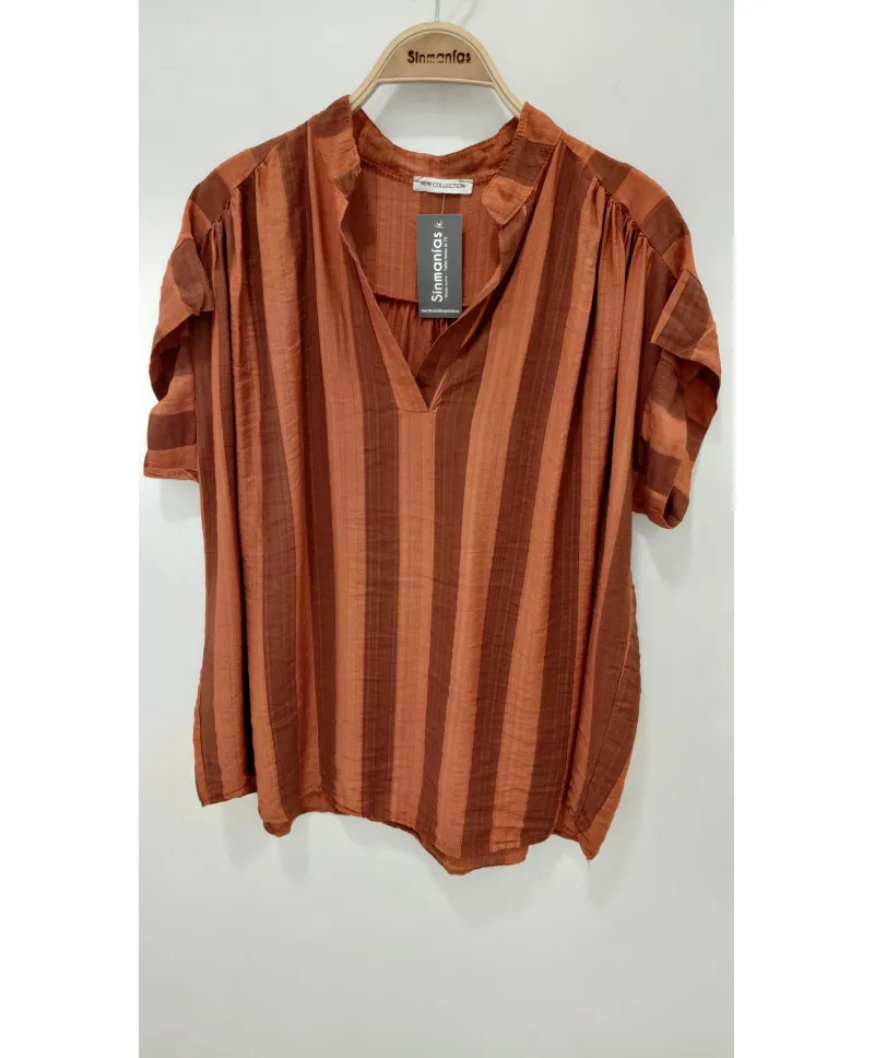 Blusa rayas Pasiflora - Blusas Tallas Grandes