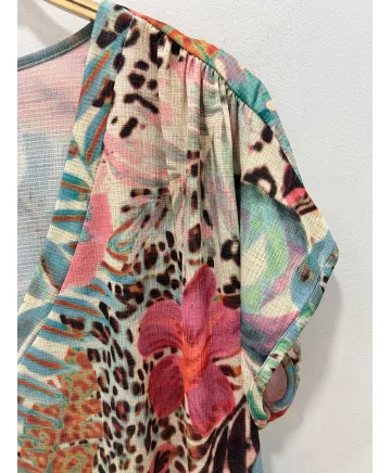Camiseta estampada  Selva - Ropa tallas grandes mujer moderna