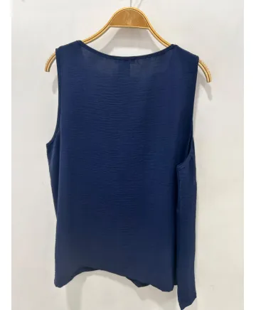 Top marino Bel - Camisetas y Tops Tallas Grandes