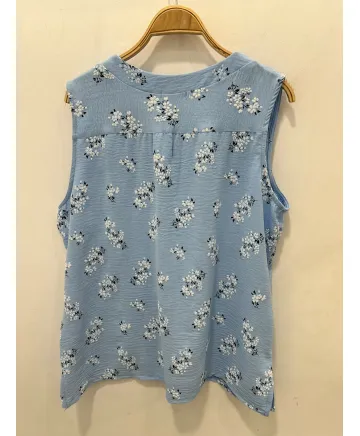 Top estampado Flores - Camisetas y Tops Tallas Grandes