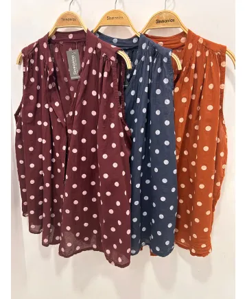 Camisa lunares Sevilla - Camisas Tallas Grandes