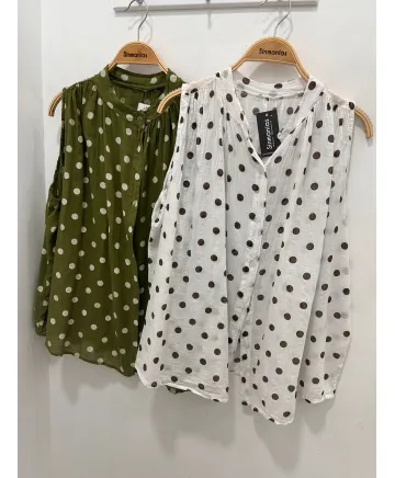 Camisa lunares Sevilla - Camisas Tallas Grandes