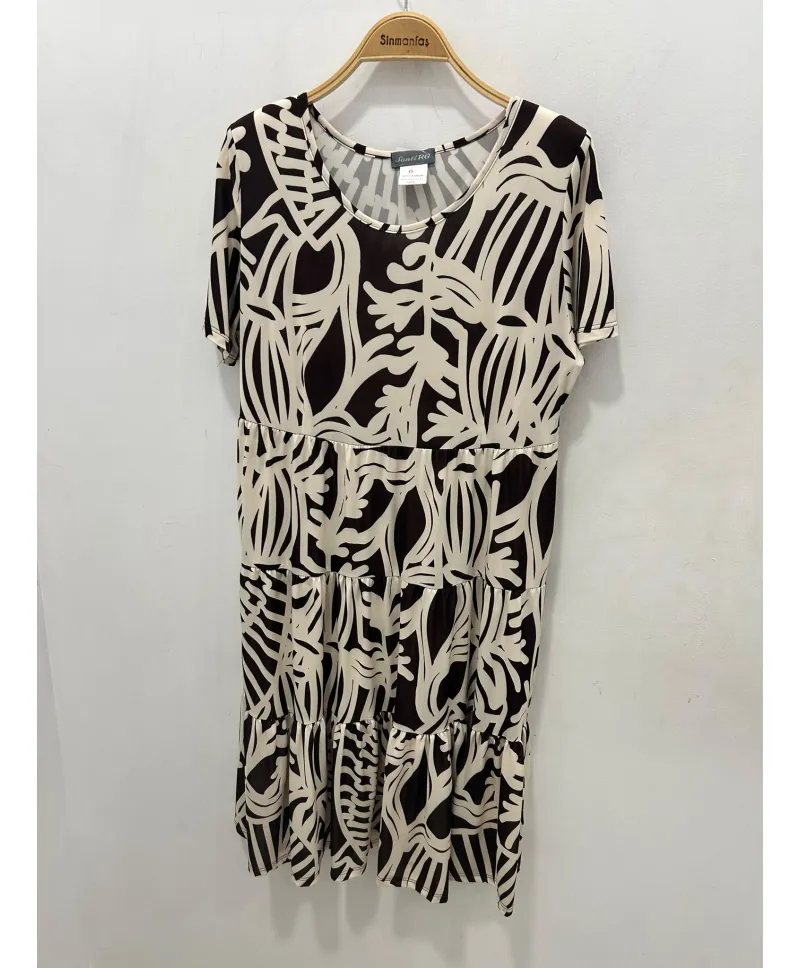 Vestido estampado Cloe - Ropa tallas grandes mujer moderna