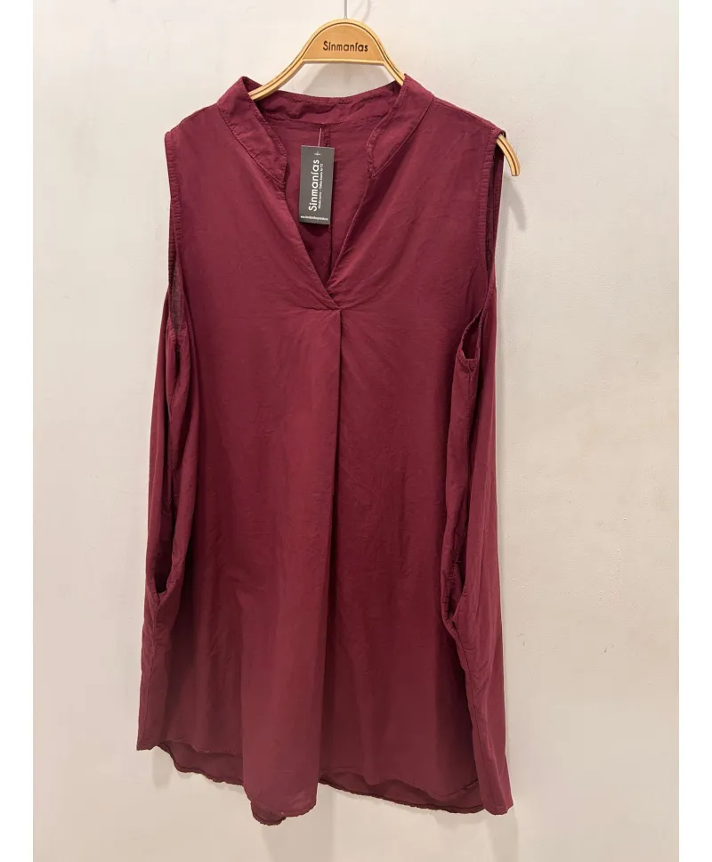 Vestido corto Mao - Ropa tallas grandes mujer moderna