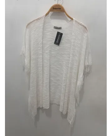 Chaqueta flecos Raquel - Ropa tallas grandes mujer moderna