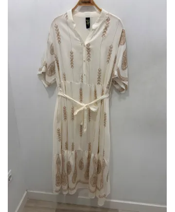 Vestido bordado Lucia - Vestidos Tallas Grandes