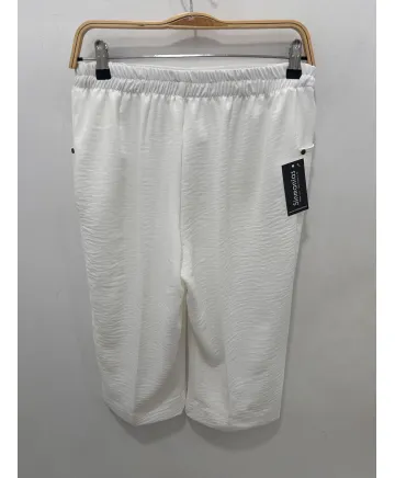 Pantalón blanco Pirata - Ropa tallas grandes mujer moderna