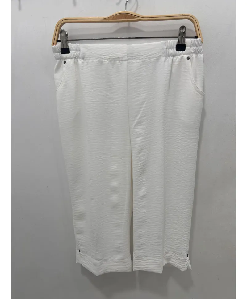 Pantalón blanco Pirata - Ropa tallas grandes mujer moderna
