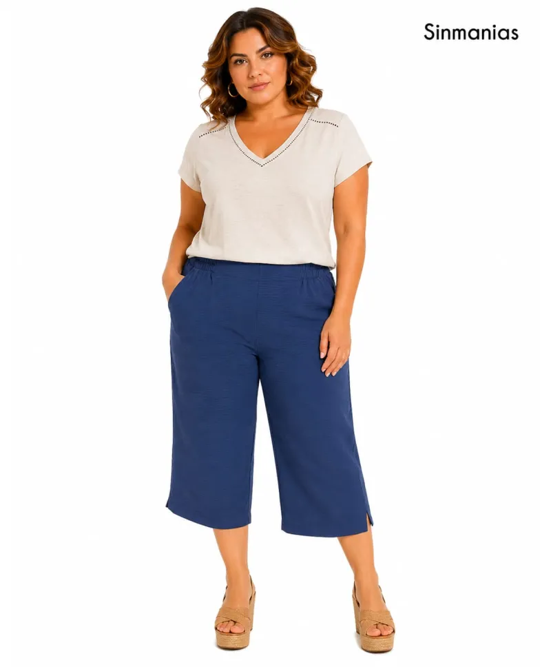Pantalón azul Pirata - Pantalones Tallas Grandes