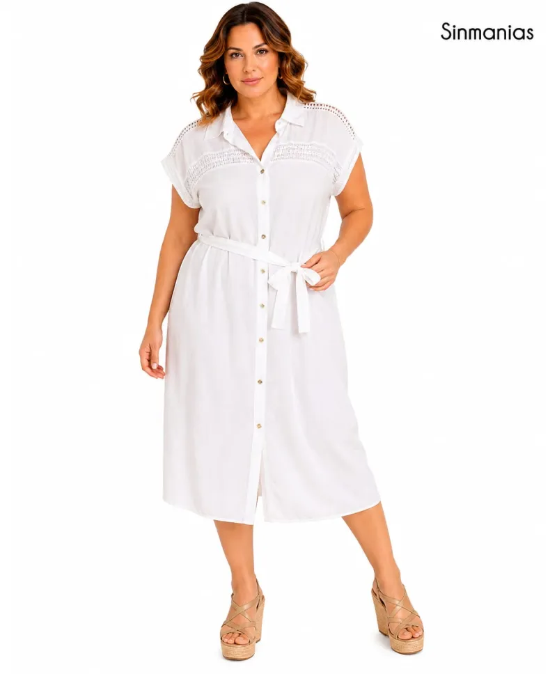Vestido camisero Silvia - Vestidos Tallas Grandes