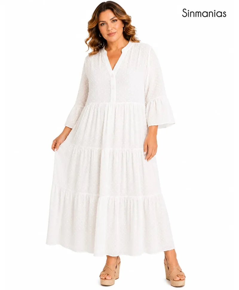 Vestido largo Mireia - Vestidos Tallas Grandes