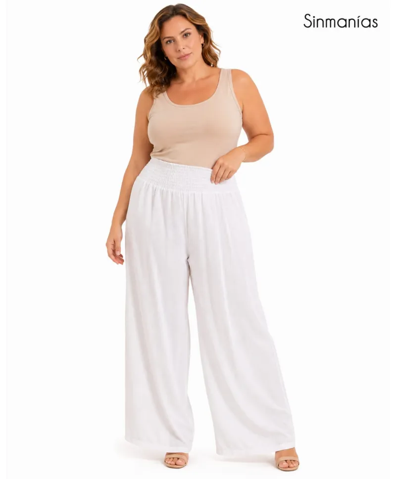 Pantalón goma Clara - Pantalones Tallas Grandes