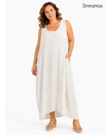Vestido lino Anabel - Vestidos Tallas Grandes