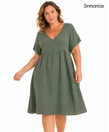 Vestido corto Garbo - Vestidos Tallas Grandes