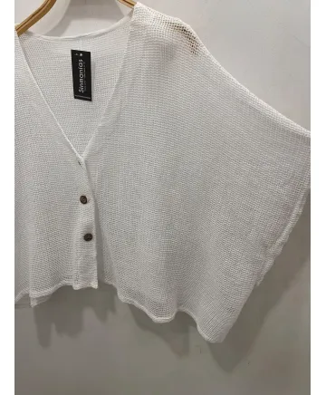 Chaqueta calada Pili - Ropa tallas grandes mujer moderna