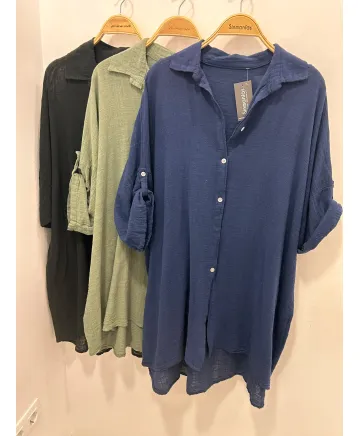 Camisa larga Paz - Camisas Tallas Grandes