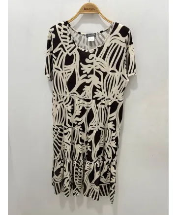 Vestido estampado Delia - Ropa tallas grandes mujer moderna